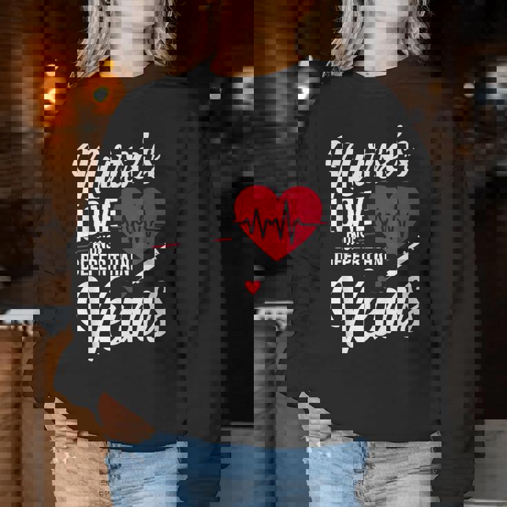 かわいい 看護師 看護デザイン 女性 男性 面白い 看護師 レディーススウェットシャツ 面白い贈り物