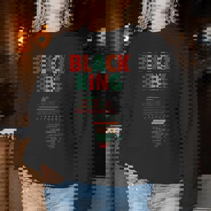 アフリカ大陸アート。男性、女性、アフリカの地図愛好家に。 レディーススウェットシャツ 面白い贈り物