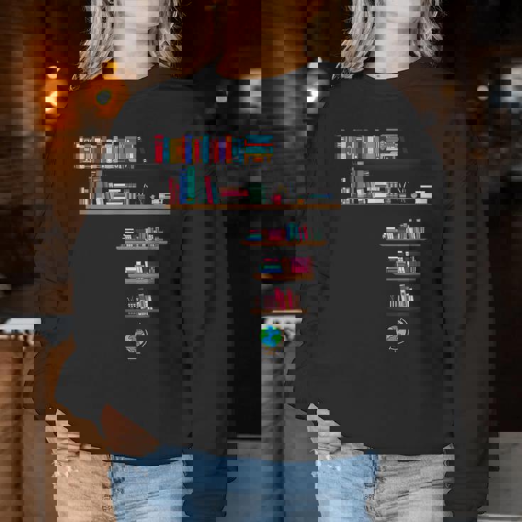 クールなアフリカの地図アート 男性 女性 アフリカの図書館読者 レディーススウェットシャツ 面白い贈り物