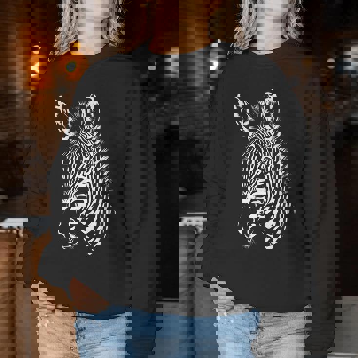 グラフィック ワイルド ゼブラ グラフィック メンズ レディース 男の子 女の子 レディーススウェットシャツ 面白い贈り物