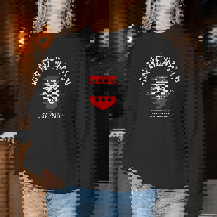 グリンデルヴァルト スイス 女の子 旅行 バケーション 旅行 お土産 レディーススウェットシャツ 面白い贈り物