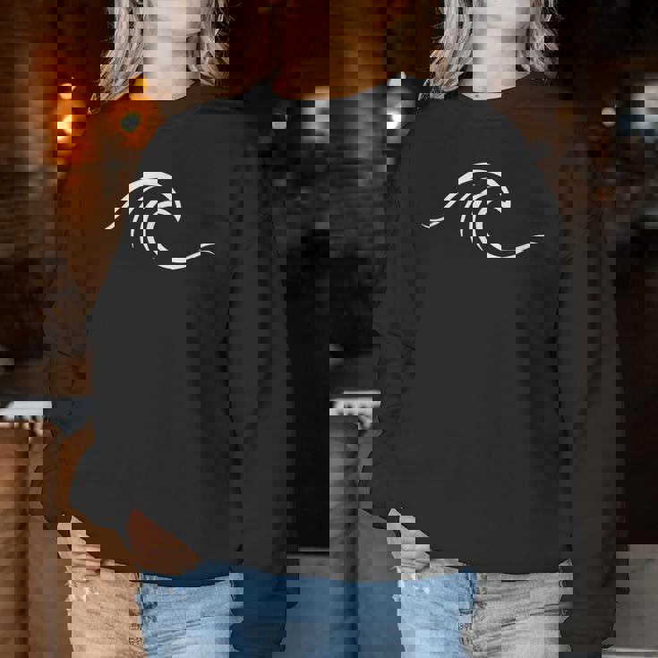 サーファーの波のサーファーの男の子の女の子のためのサーフ服 レディーススウェットシャツ 面白い贈り物