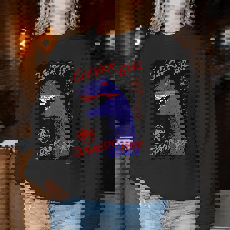 ジュラシック・ワールド Clever Girljurassic Park レディーススウェットシャツ 面白い贈り物