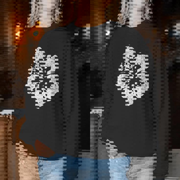 ハワイ ハイビスカス 花 ハワイアン レディーススウェットシャツ 面白い贈り物