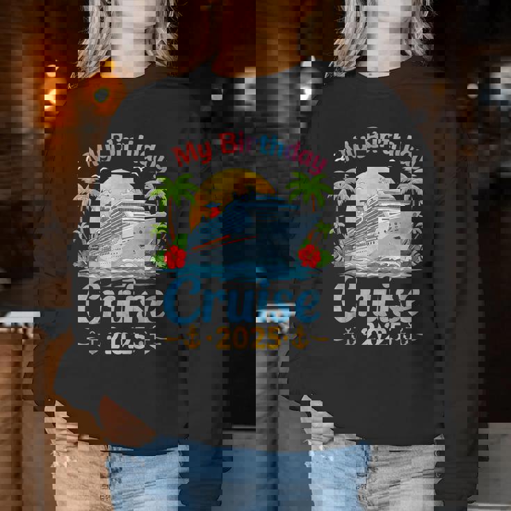 フェスティブ マイバースデー クルーズ船パーティー 2025 男性 女性 子供 レディーススウェットシャツ 面白い贈り物