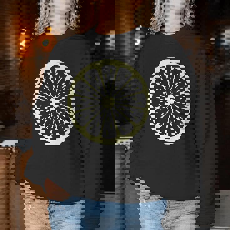 レモン、コスチューム、フルーツ、コスチューム、女性、男性、子供 レディーススウェットシャツ 面白い贈り物