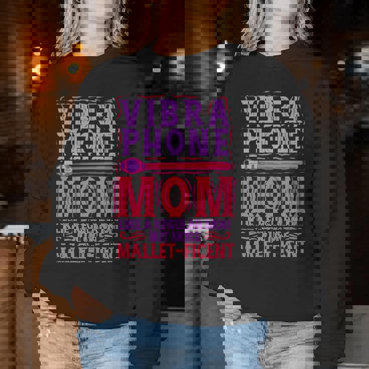 ヴィブラフォン マリンバibraphone Mom 長袖tシャツ レディーススウェットシャツ 面白い贈り物