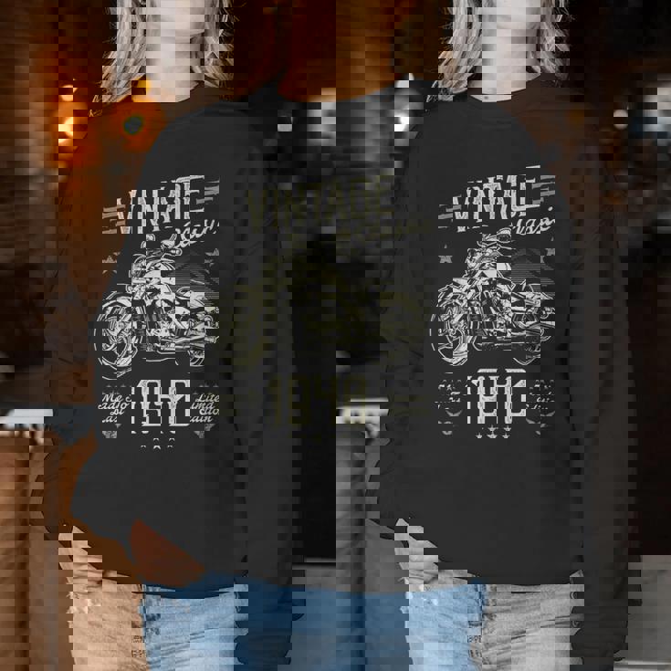 ヴィンテージ 1940 85 歳の誕生日プレゼント 男性 女性 85 歳 レディーススウェットシャツ 面白い贈り物