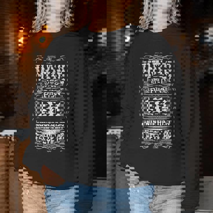 ヴィンテージ 1964 還暦祝い ギフト 男性 女性 60歳 ６０歳 長寿祝い ギャグ 還暦 ツッコミ 六十 誕生日 レディーススウェットシャツ 面白い贈り物