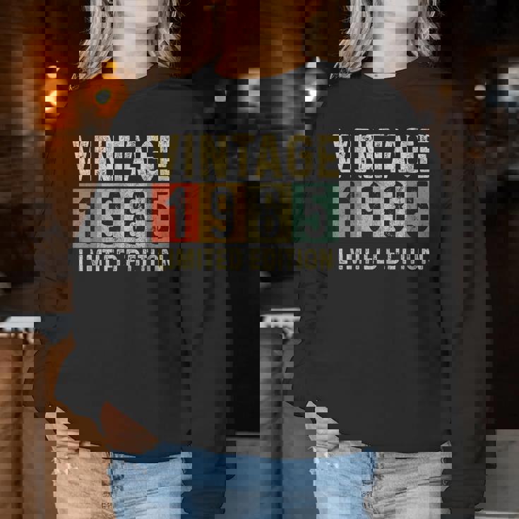 ヴィンテージ 1985 40歳の誕生日プレゼント 男性 女性 40歳 レディーススウェットシャツ 面白い贈り物