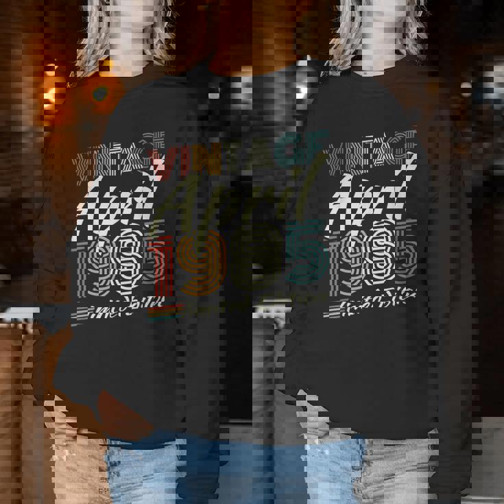 ヴィンテージ 1985年4月 40歳の誕生日プレゼント 男性 女性 レディーススウェットシャツ 面白い贈り物