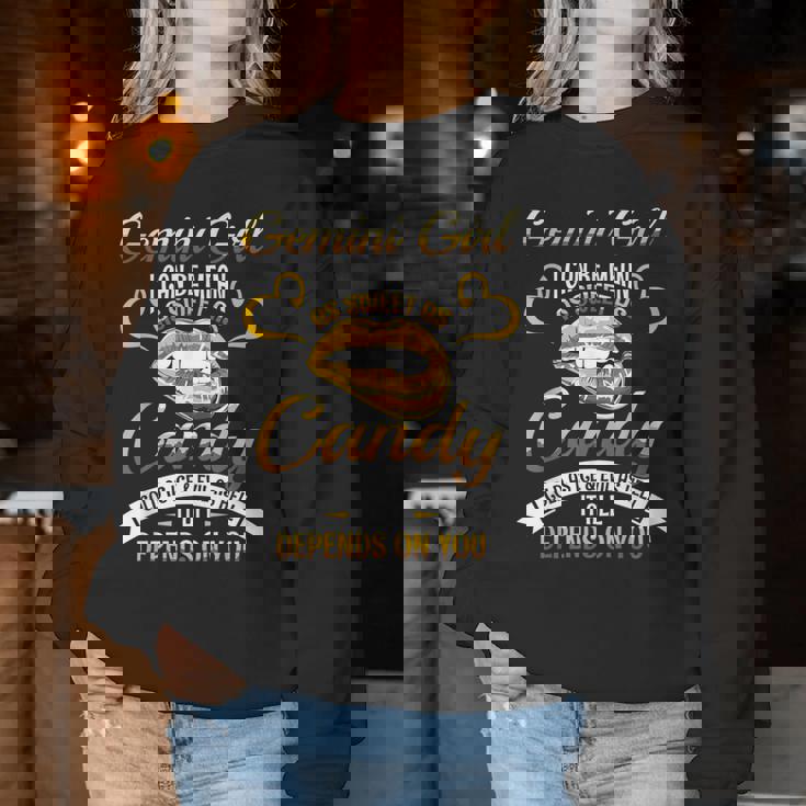 双子座 女の子 特性 事実 ホロスコープ 星座 レディーススウェットシャツ 面白い贈り物