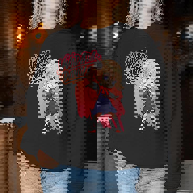 和田ダン しぐれ うい ロリ ダンス ダンス アニメ 女の子 レディーススウェットシャツ 面白い贈り物