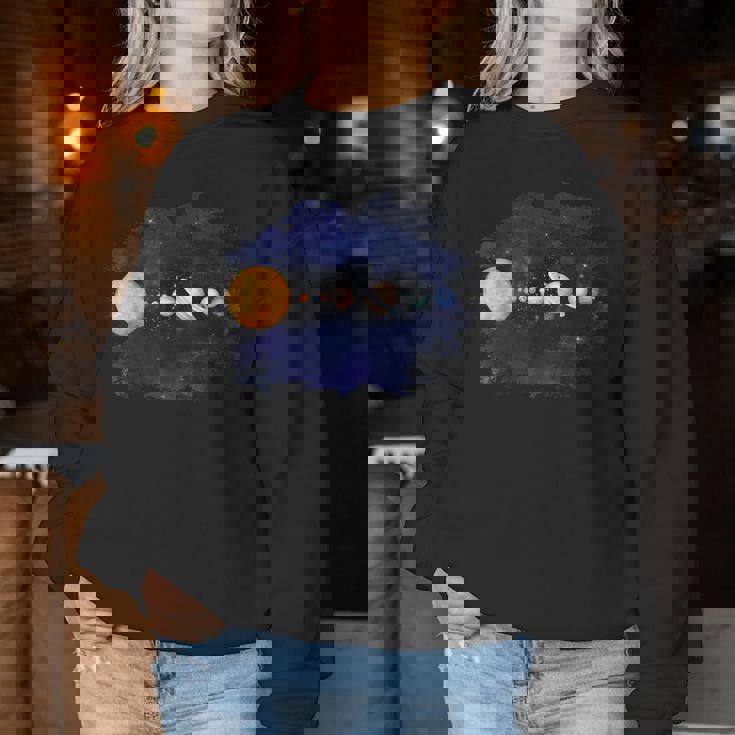 太陽系惑星 科学宇宙ファン 男の子 女の子tem キッズ レディーススウェットシャツ 面白い贈り物