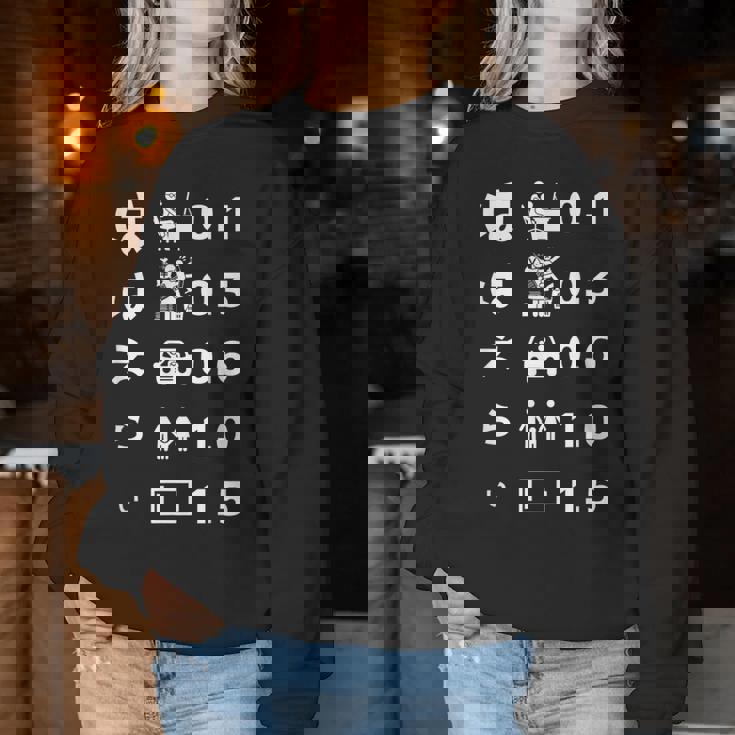 母 面白いtシャツ 視力検査 文字入り ネタ 夫婦 おもしろ 面白い 服 オリジナル 母の日 文字tシャツ お母さん レディーススウェットシャツ 面白い贈り物