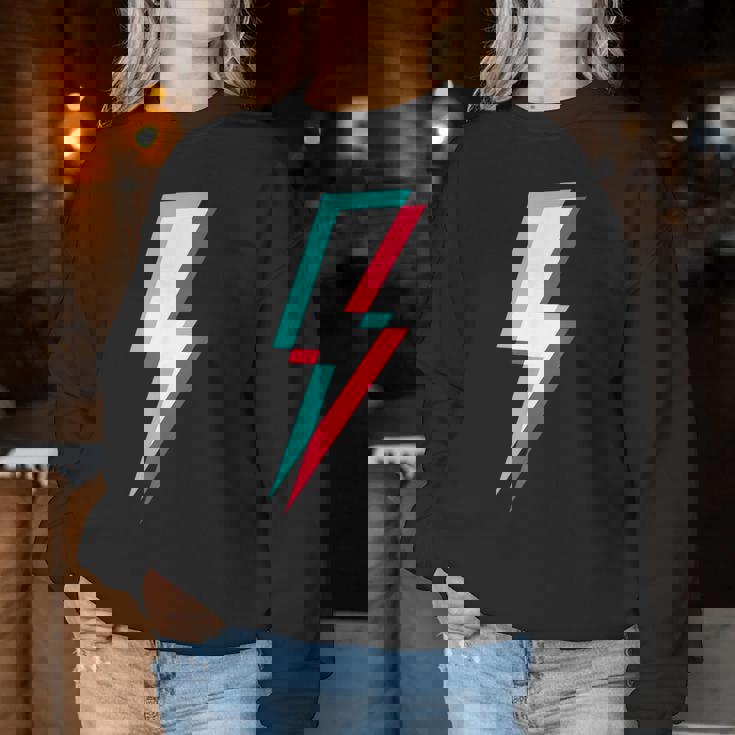 稲妻デザイン キッズ 男の子 女の子 女性 男性 グラフィック レディーススウェットシャツ 面白い贈り物