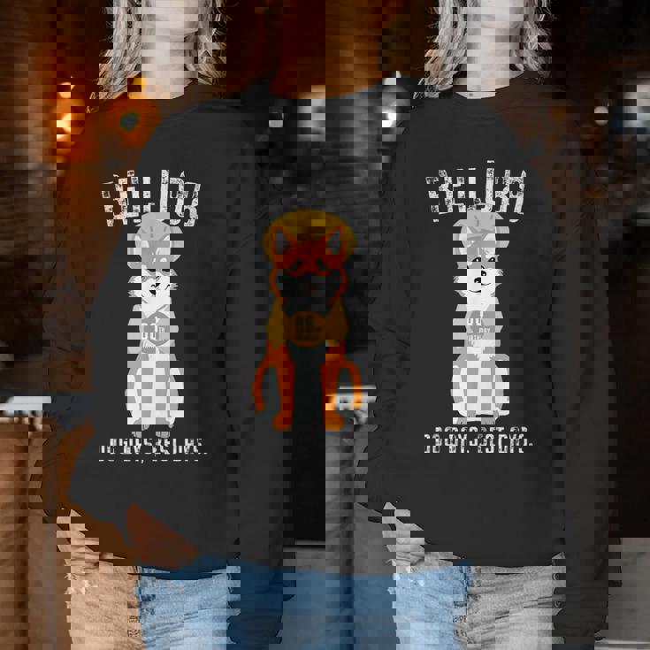 米寿祝い 犬 柴犬 ちゃんちゃんこ 男性 女性 犬好き 88歳 Dog Days Best Days レディーススウェットシャツ 面白い贈り物