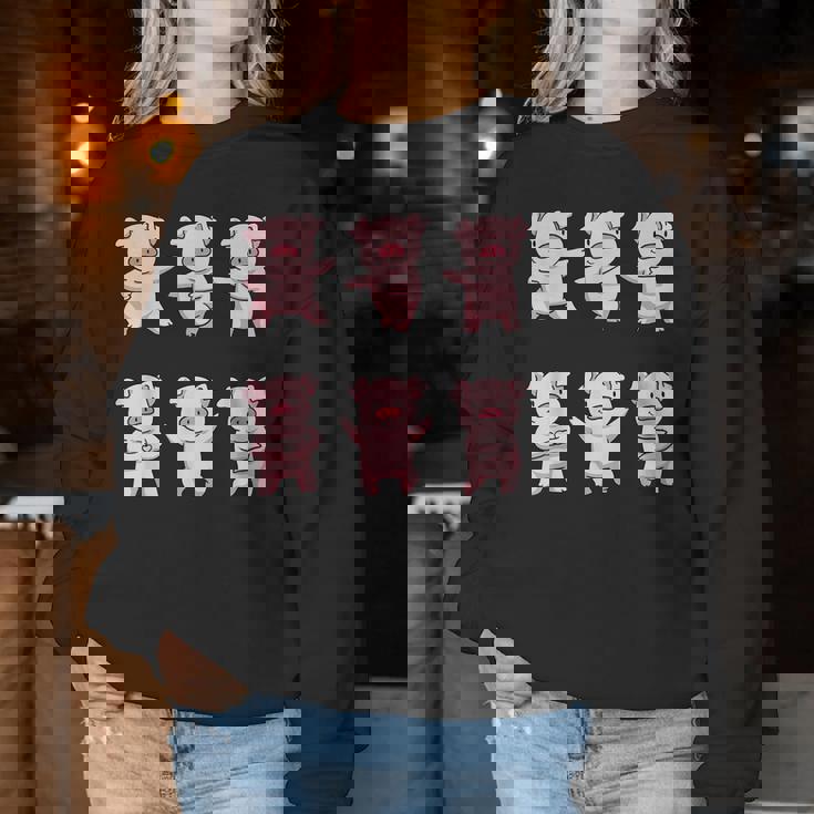 豚愛好家のための豚の贈り物女性豚シャツ女性男性子供豚 レディーススウェットシャツ 面白い贈り物