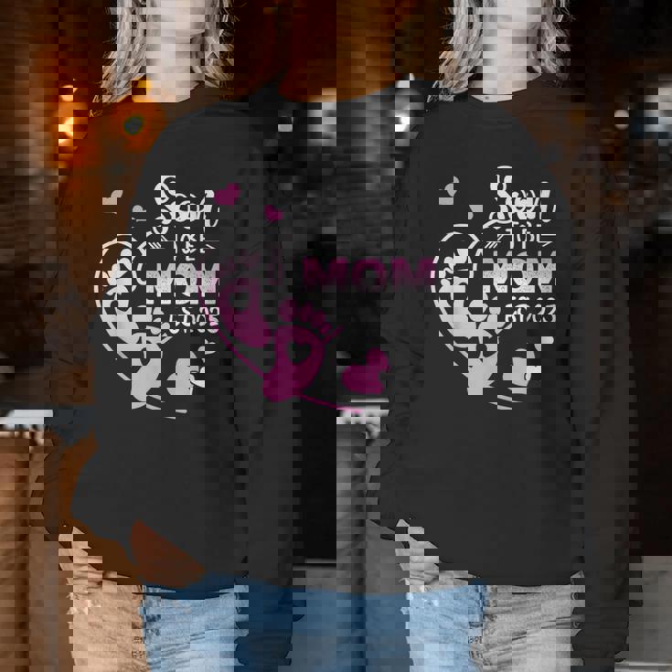 近日公開 2025Oon To Be Mom Est 2025 レディーススウェットシャツ 面白い贈り物