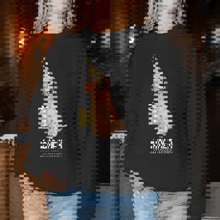 還暦祝い 犬好き 男性 女性 父 母 還暦 お祝い 60歳 かわいい 犬 ゴールデンレトリバー おしゃれ レディーススウェットシャツ 面白い贈り物