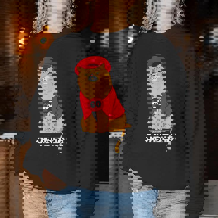 還暦祝い 猫 ねこ ちゃんちゃんこ 男性 女性 猫好き 還暦 お祝い 60歳 かわいい おもしろ オレンジ猫 レディーススウェットシャツ 面白い贈り物