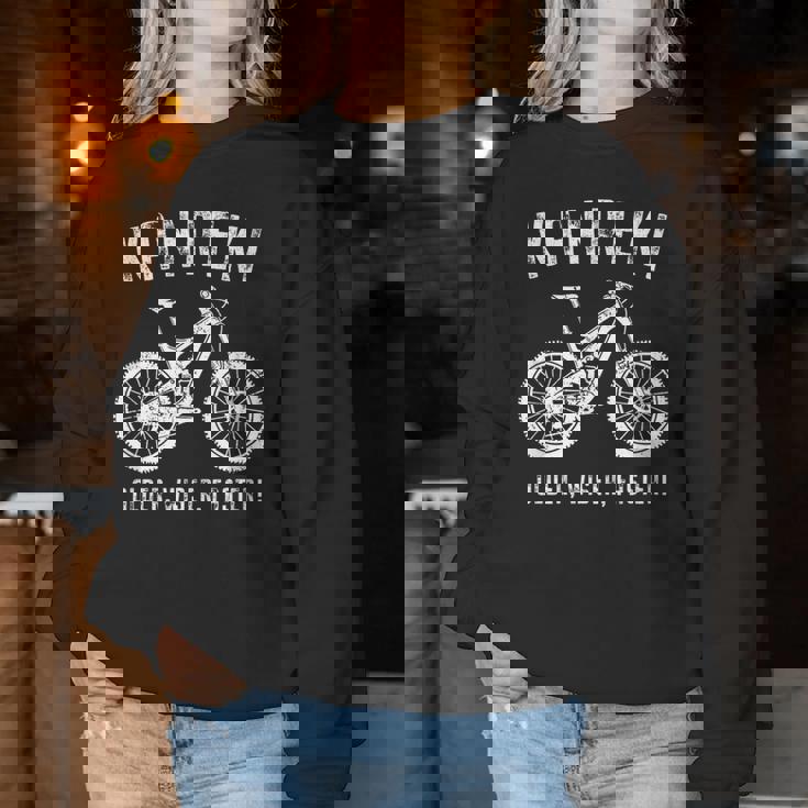 還暦祝い 自転車 マウンテンバイク ロードバイク好き 父 男性 女性 60歳 Older Wiser Faster レディーススウェットシャツ 面白い贈り物