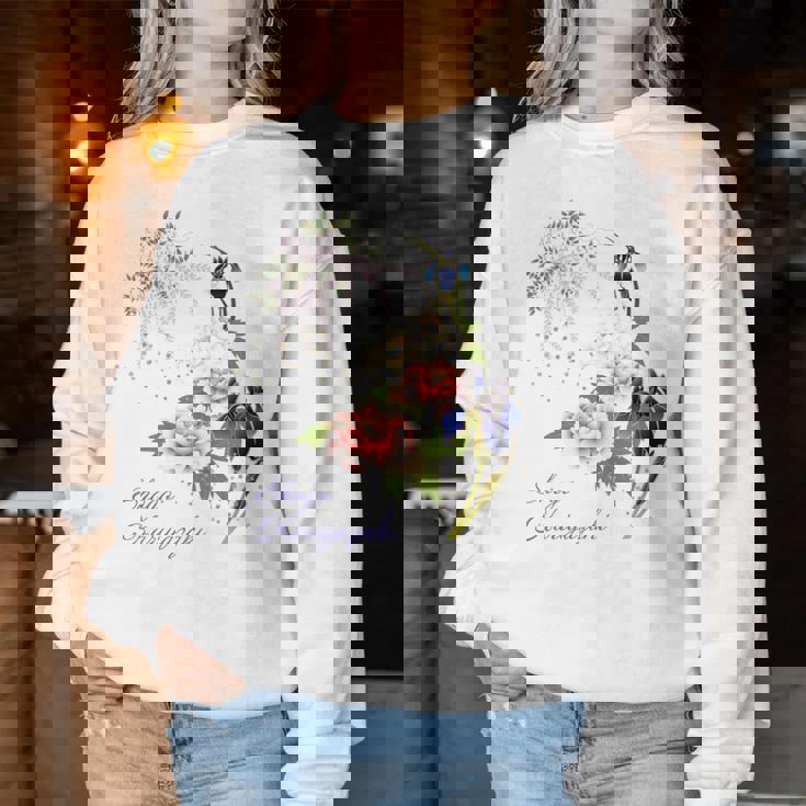 Beauty Flower（4） 長袖tシャツ レディーススウェットシャツ 面白い贈り物