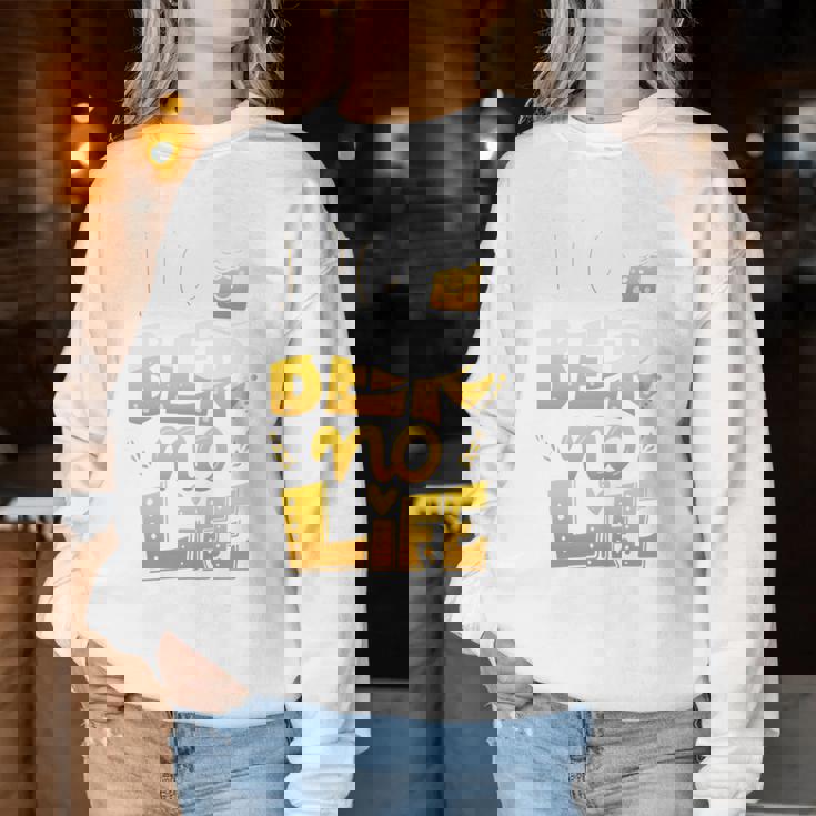 Beer Lover ビールが好きすぎる No Beer No Life 長袖tシャツ レディーススウェットシャツ 面白い贈り物