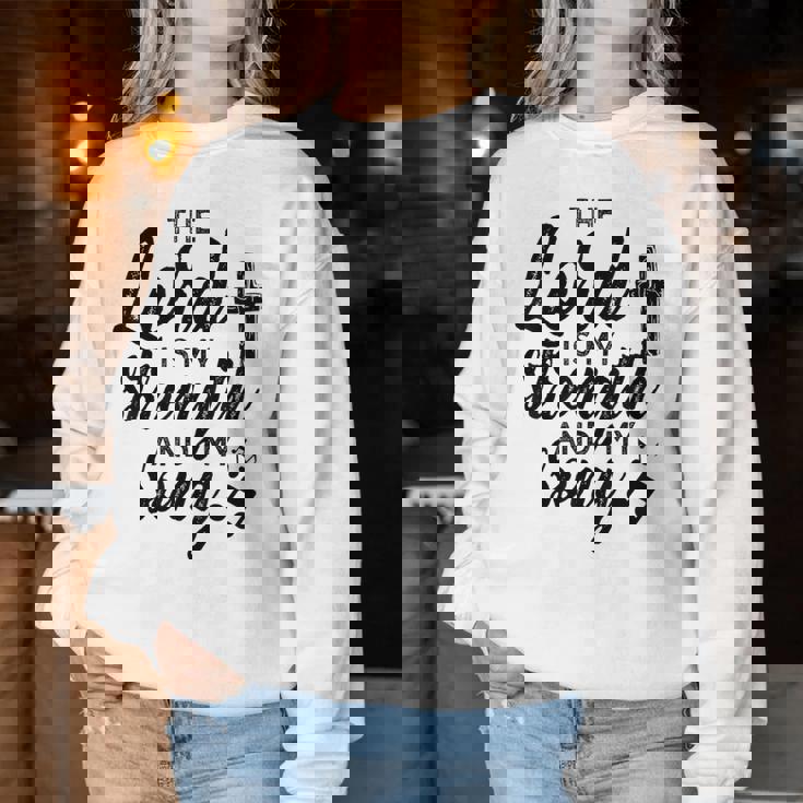 Christian The Lord Myong Mytrength レディーススウェットシャツ 面白い贈り物