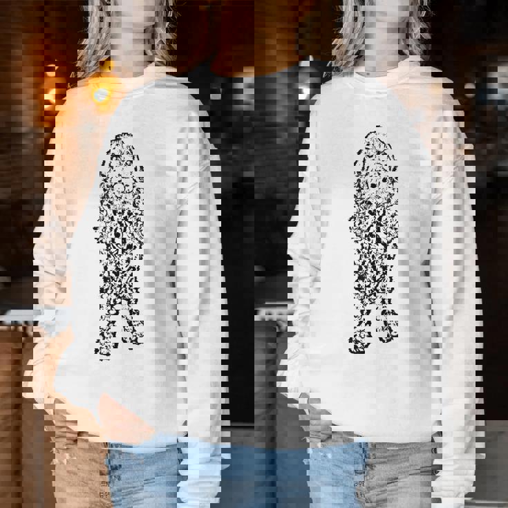 English Cockerpaniel Mom Dog Dadhow コッカースパニエル レディーススウェットシャツ 面白い贈り物