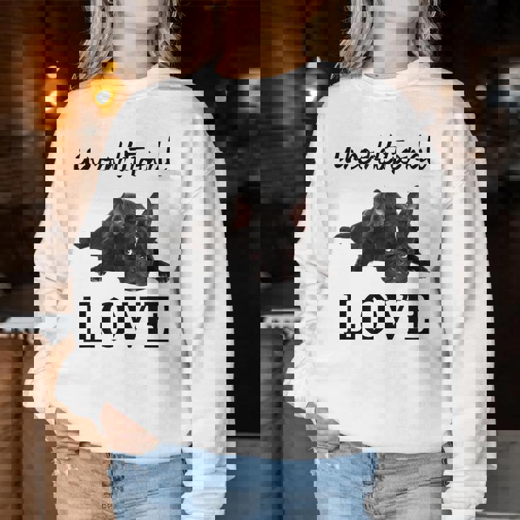 Frenchie Mum Dogへのラブフレンチブルドッグギフト レディーススウェットシャツ 面白い贈り物