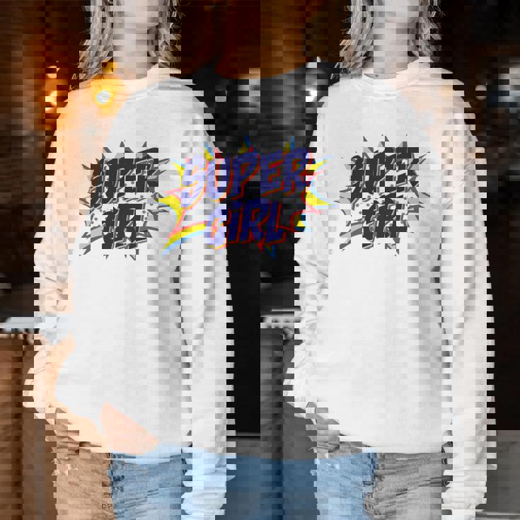 Girl Comicuper Retro Cool 長袖tシャツ レディーススウェットシャツ 面白い贈り物