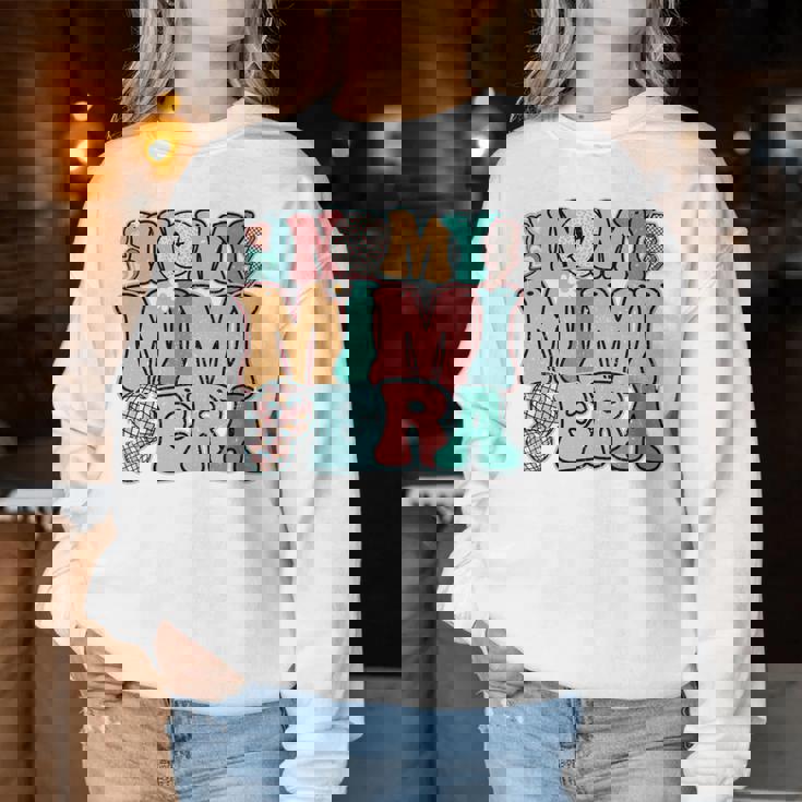 In My Mimi Era Groovy Leopardmile Face New Grandma Grandma 長袖tシャツ レディーススウェットシャツ 面白い贈り物