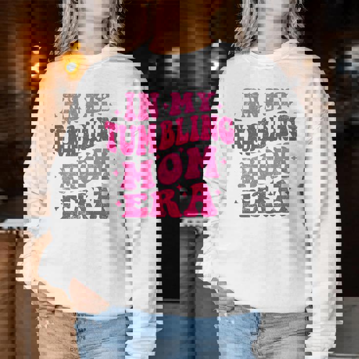In My Tumbling Mom Era Tumbling Mom Lovers 母の日 長袖tシャツ レディーススウェットシャツ 面白い贈り物