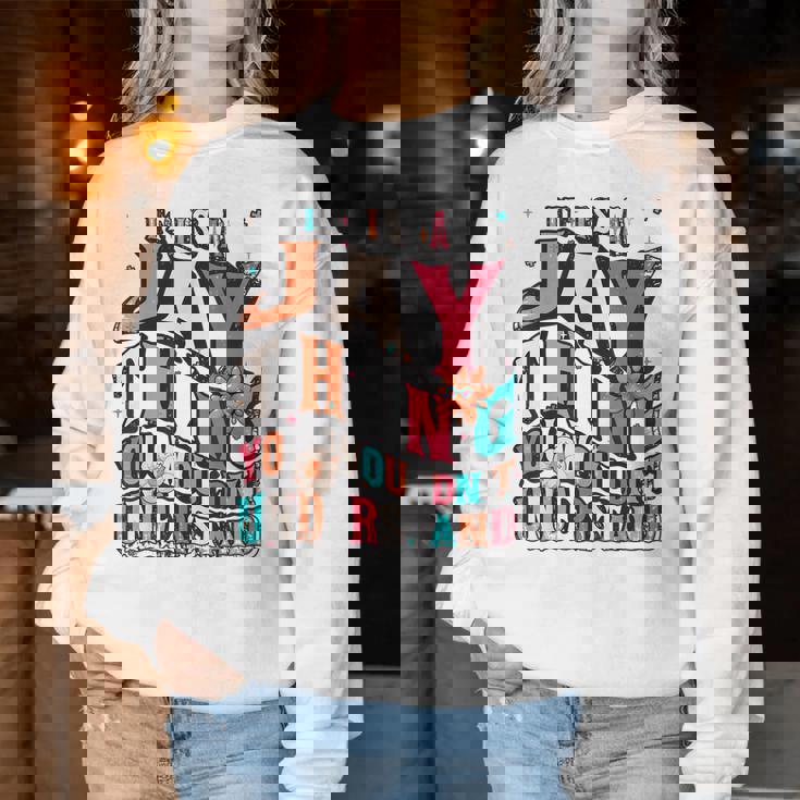 It's Jay Thing You Wouldn't Understand Jay Groovy レディーススウェットシャツ 面白い贈り物