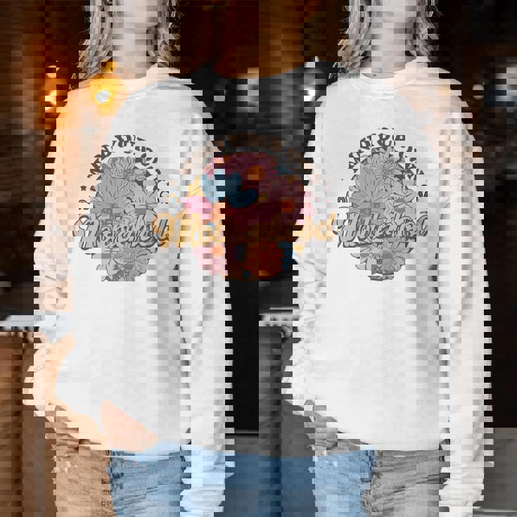 Mind Your Own Motherhood Best Mom Ever Best 母の日 長袖tシャツ レディーススウェットシャツ 面白い贈り物