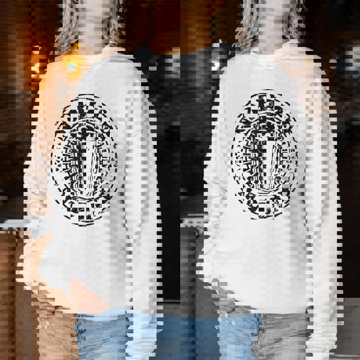 No Beer No Life ヴィンテージ飲酒 ビール愛好家向け ビールファン向け レディーススウェットシャツ 面白い贈り物