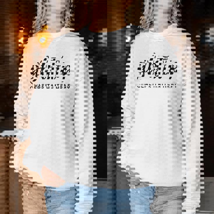 Women's Holiday Girls Trip Cheap Therapy Sweatshirt Frauen Lustige Geschenke