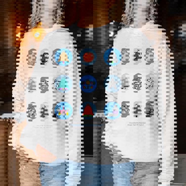 「Twin Bee」9 Circles レディーススウェットシャツ 面白い贈り物