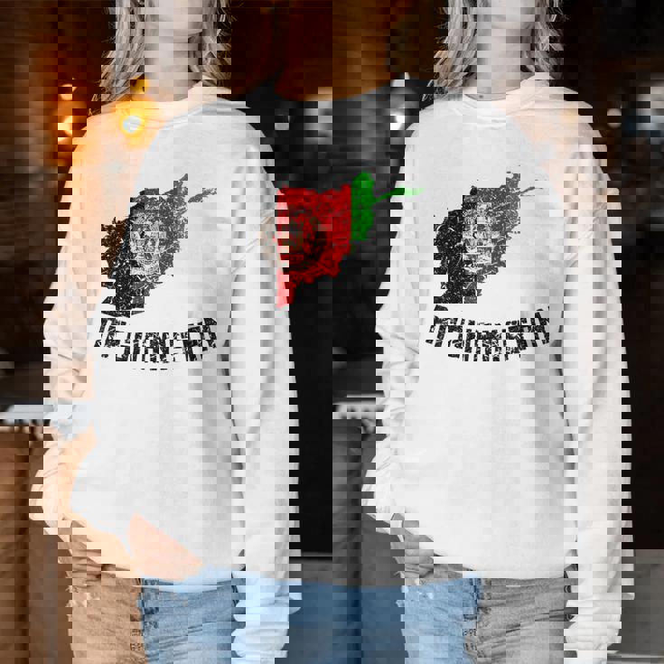 アフガニスタンの国旗 アンティーク調 男性 女性 キッズ アフガニスタン レディーススウェットシャツ 面白い贈り物