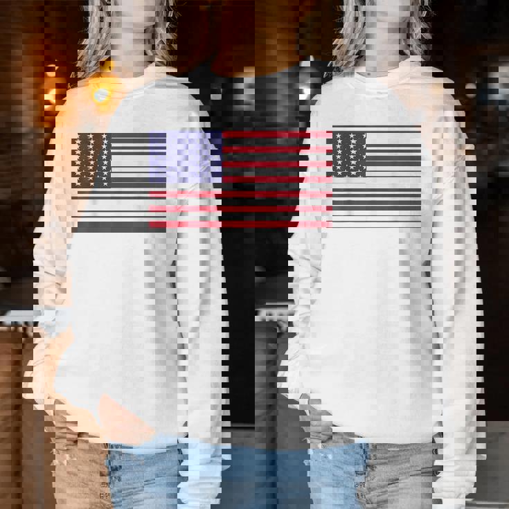 アメリカの国旗 アメリカの愛国心 アメリカの男性 女性 子供 アメリカの国旗 レディーススウェットシャツ 面白い贈り物
