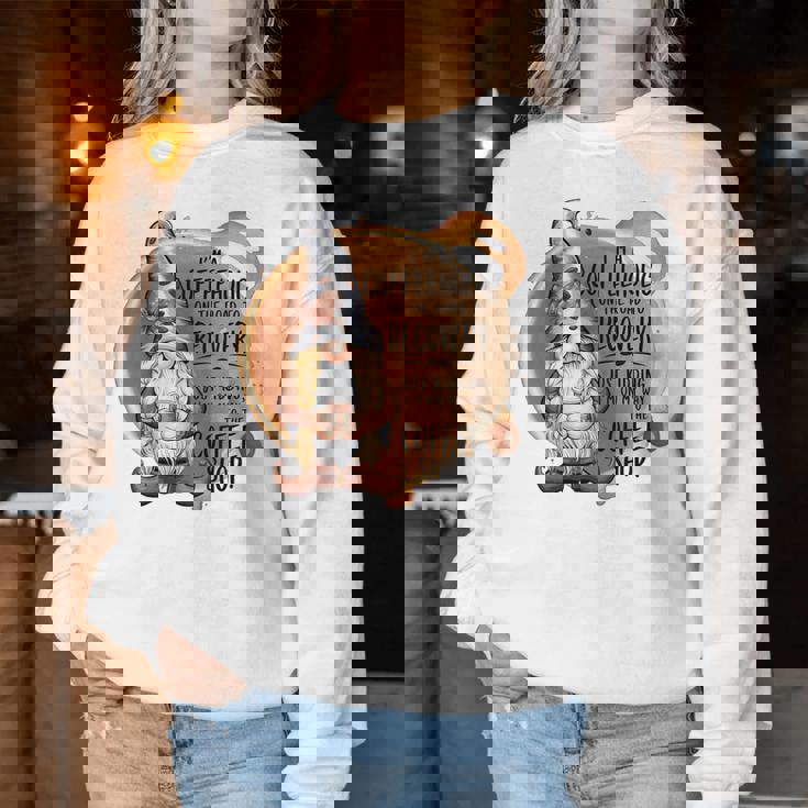 コーヒーホリック ノーム On The Road To Recovery Coffee Lover レディーススウェットシャツ 面白い贈り物