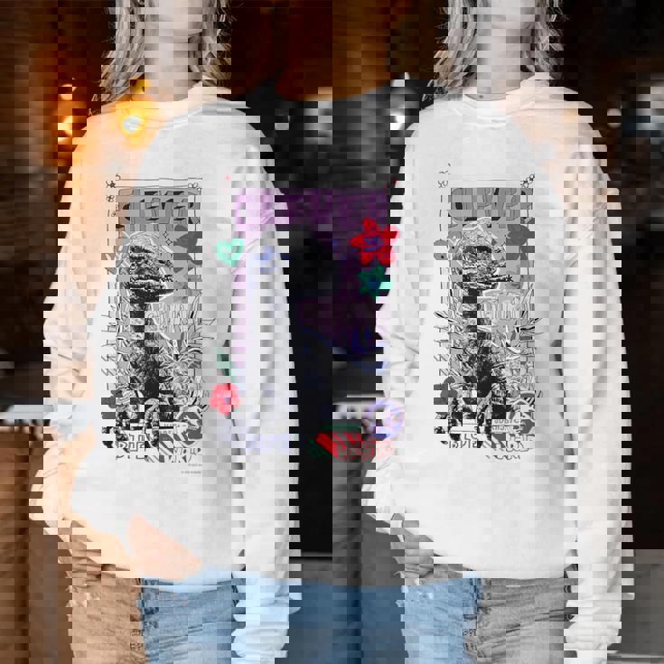 ジュラシック・ワールド Clever Girl（Blue） レディーススウェットシャツ 面白い贈り物