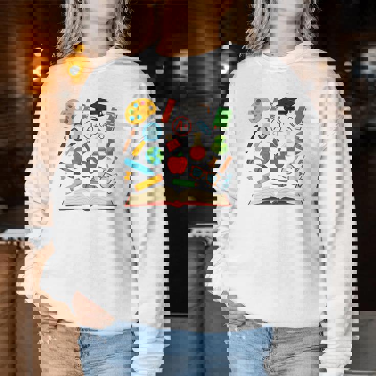 ティーチングアシスタント 学校初日 男性 女性 長袖tシャツ レディーススウェットシャツ 面白い贈り物