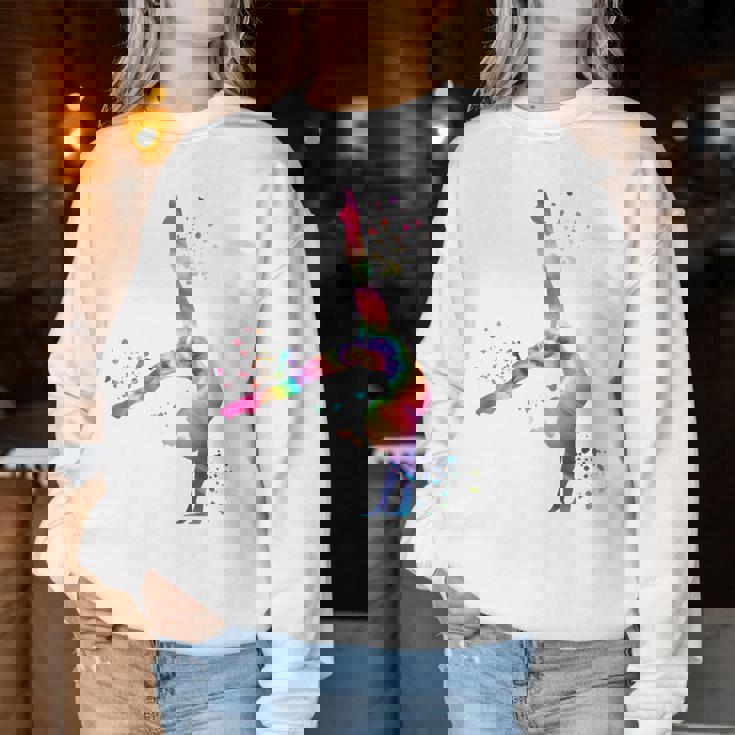 体操 床付き 女の子 キッズ 新体操 レディーススウェットシャツ 面白い贈り物