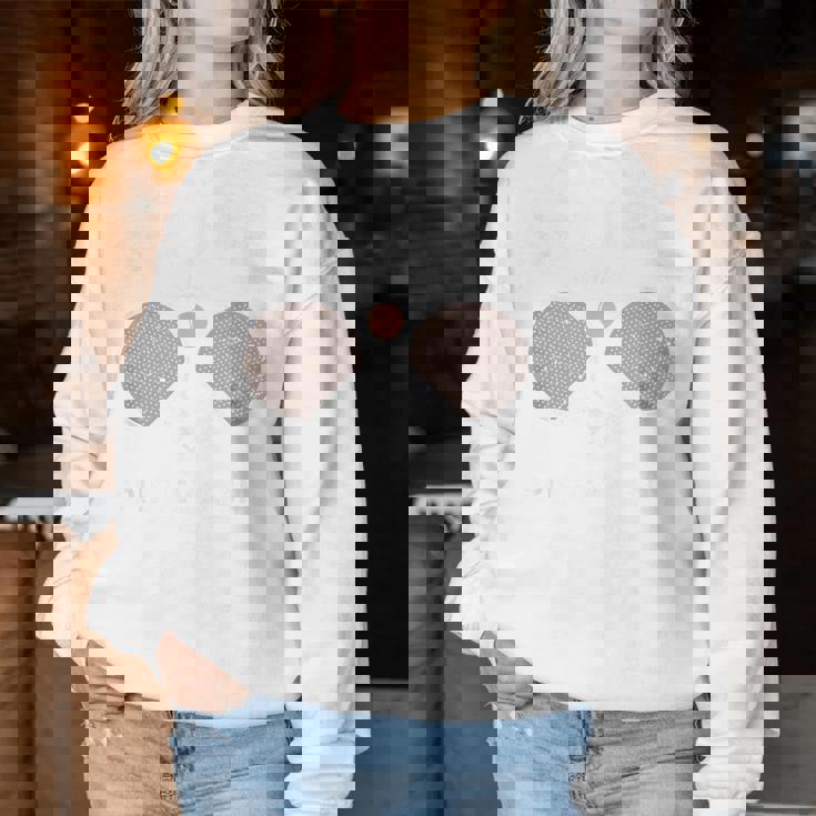 傘寿祝い 卓球好き ピンポン好き 父 男性 女性 80歳 傘寿 お祝い 傘寿モードオン 回転は終わらない レディーススウェットシャツ 面白い贈り物