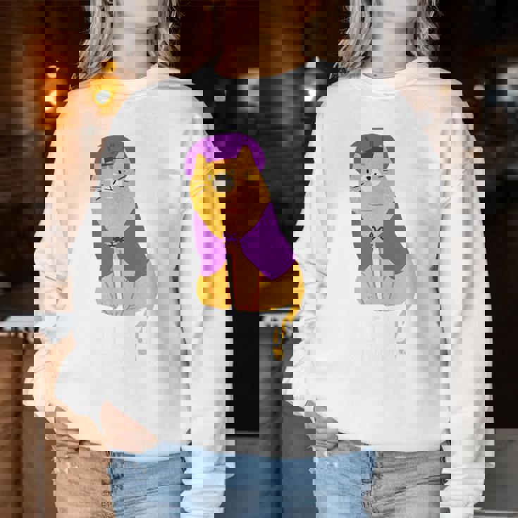 卒寿祝い 猫好き ちゃんちゃんこ 父 男性 母 女性 卒寿 お祝い 90歳 かわいい ねこ おしゃれ 猫 レディーススウェットシャツ 面白い贈り物