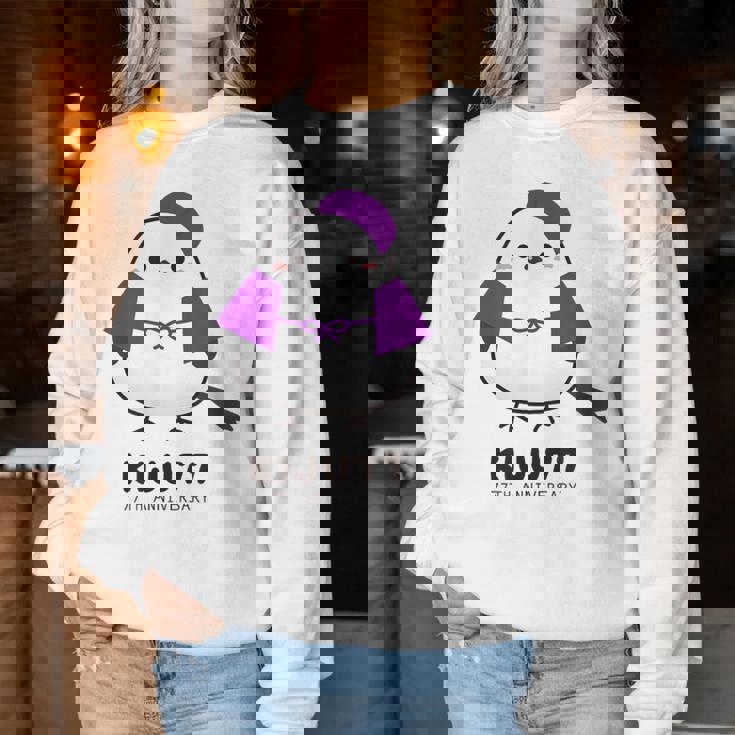 喜寿祝い シマエナガ 鳥 北海道 男性 父 女性 母 ちゃんちゃんこ 喜寿お祝い 77歳 かわいい レディーススウェットシャツ 面白い贈り物