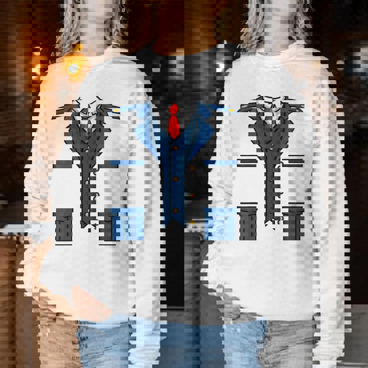 子供の男性、女性、列車の運転士の車掌衣装 レディーススウェットシャツ 面白い贈り物