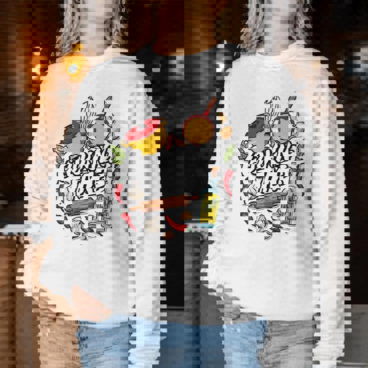 料理の日 宗教料理 シェフ向け 料理 男性 女性 長袖tシャツ レディーススウェットシャツ 面白い贈り物